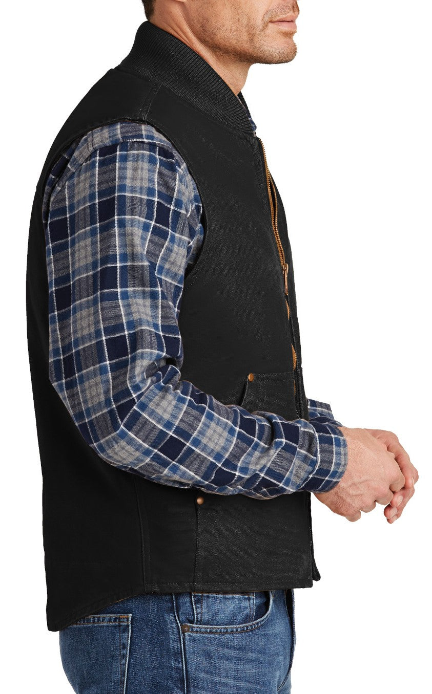 Prairie canvas vest in black by Flying R Ranchwear