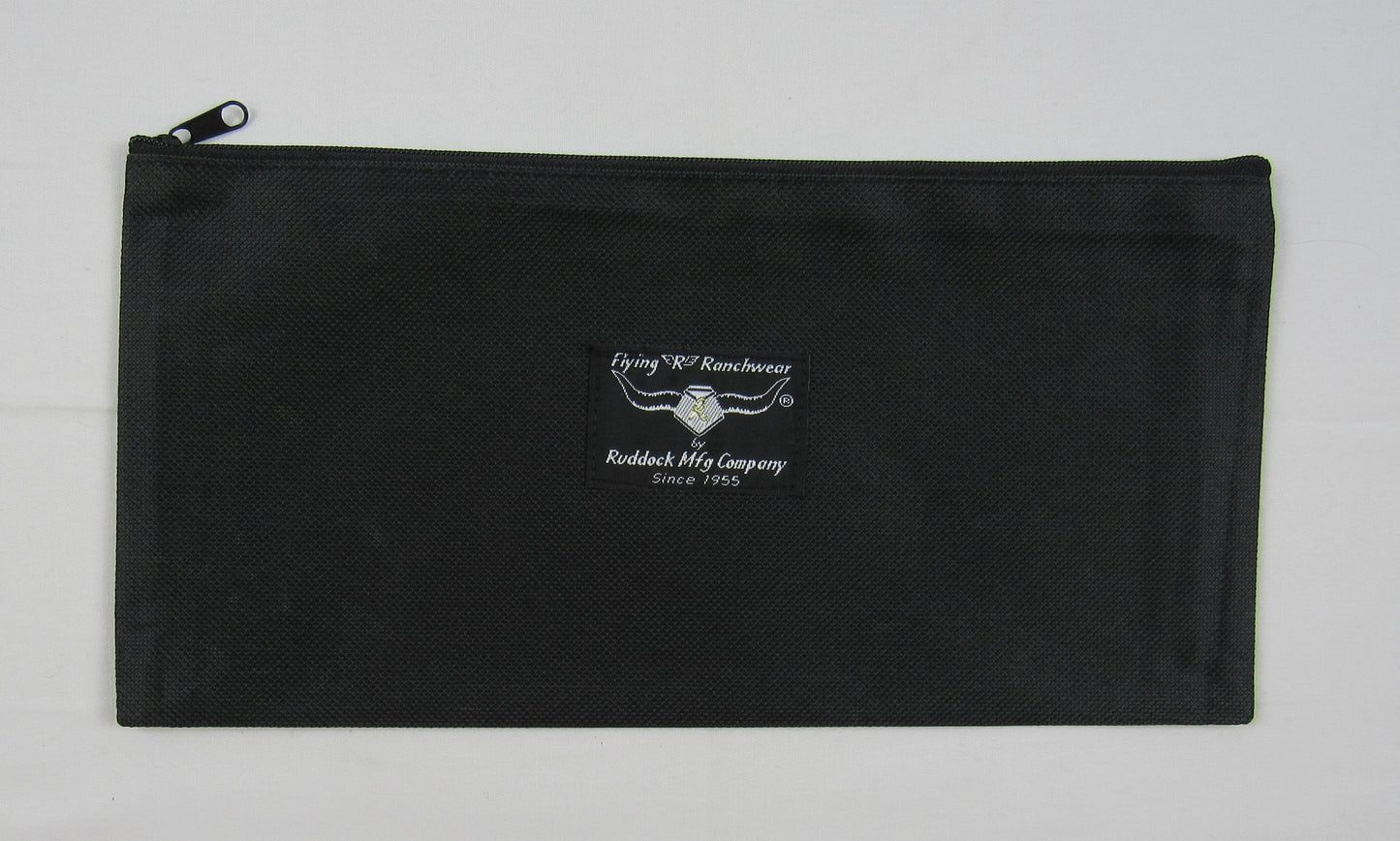 zippered gear bag in black color