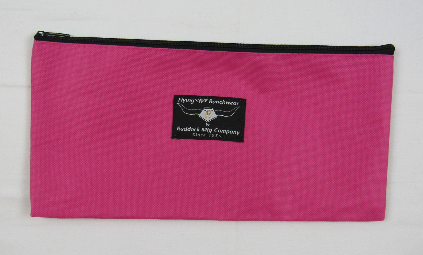 zippered gear bag in bright pink color