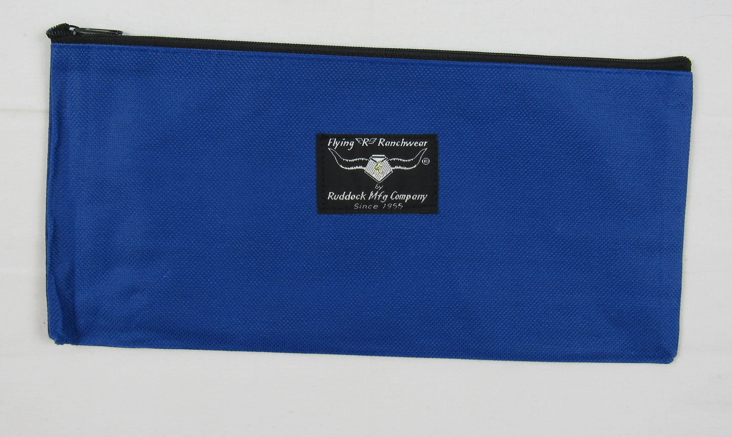 zippered gear bag in royal blue color