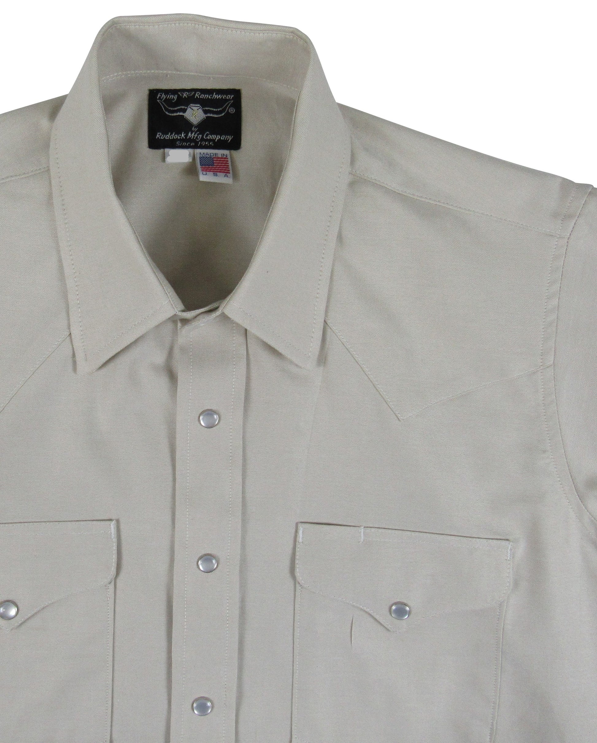 Flying R Ranchwear - Ivory Micro Stripe - Long Sleeve - Snaps ...