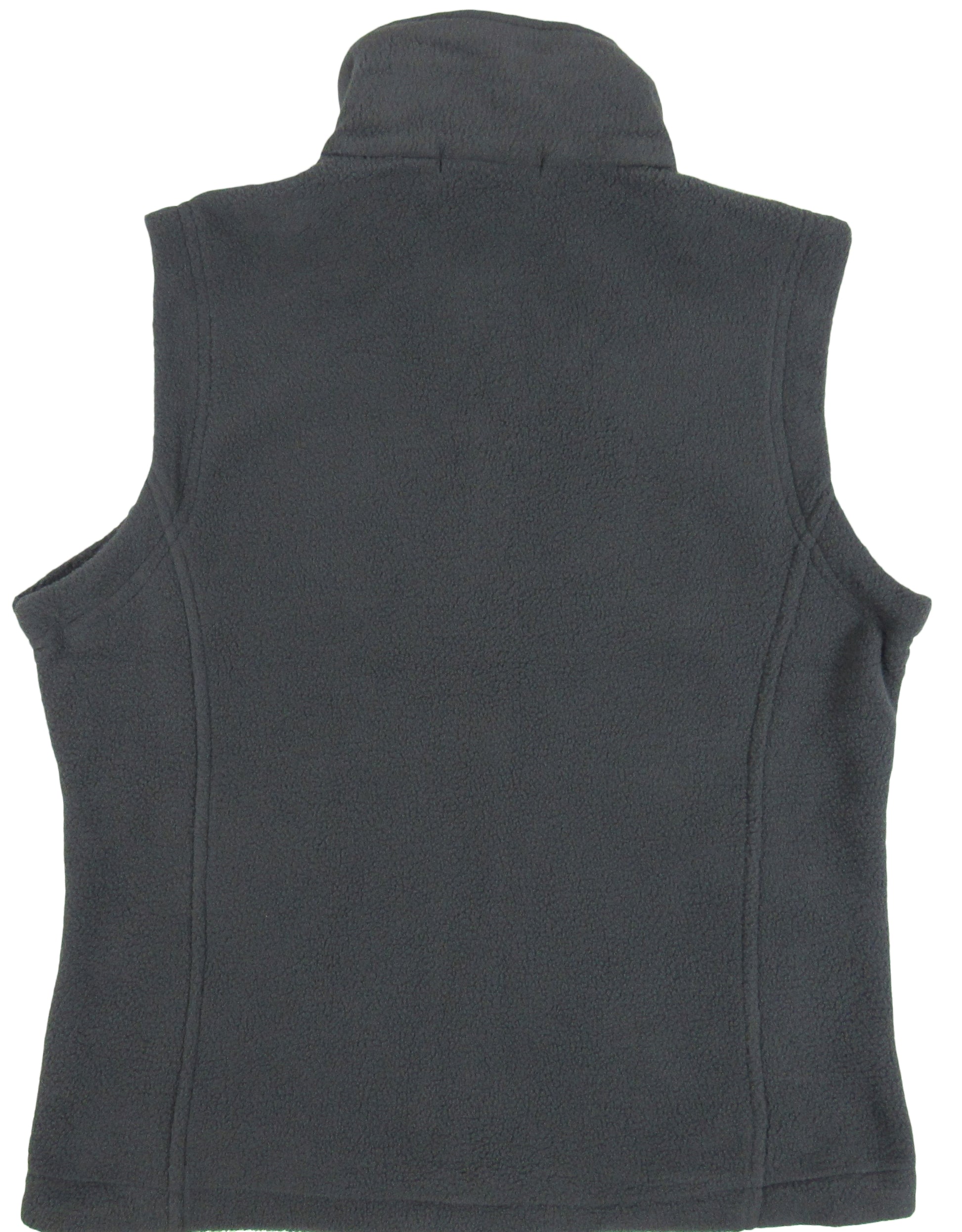 canyon fleece vest with zipper for ladies in graphite gray color