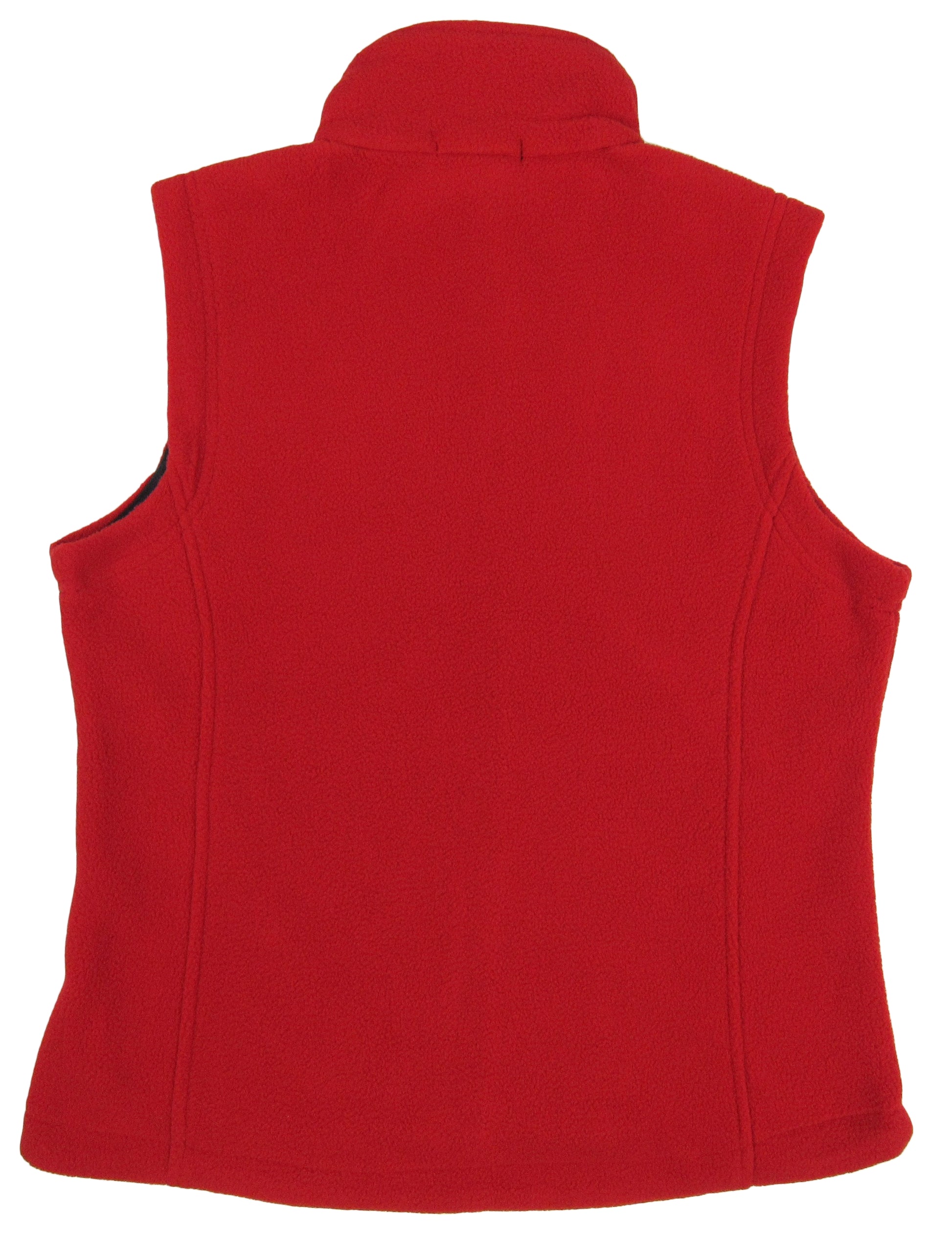 canyon fleece vest with zipper for ladies in red color