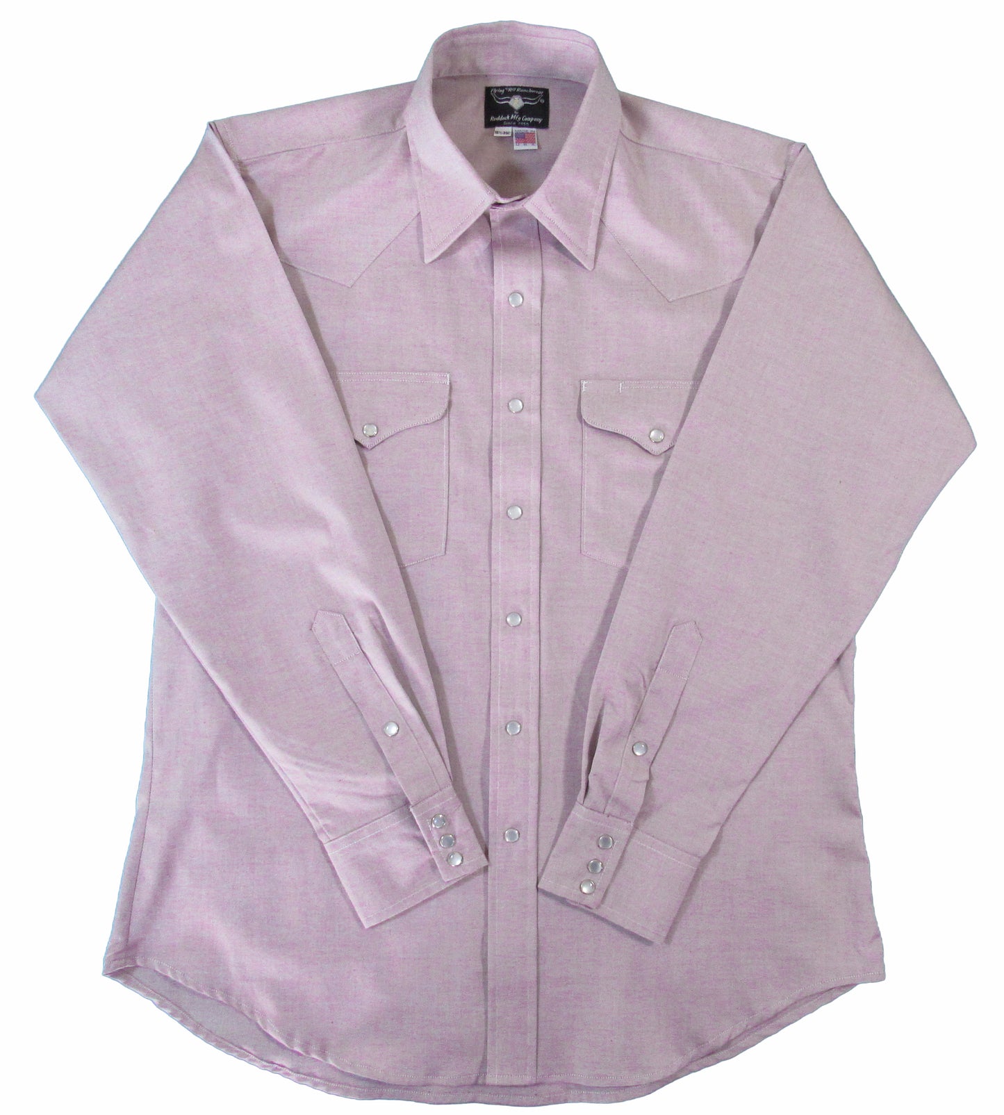 Flying R Ranchwear - Primo Pinpoint Oxford - Grape - Long Sleeve