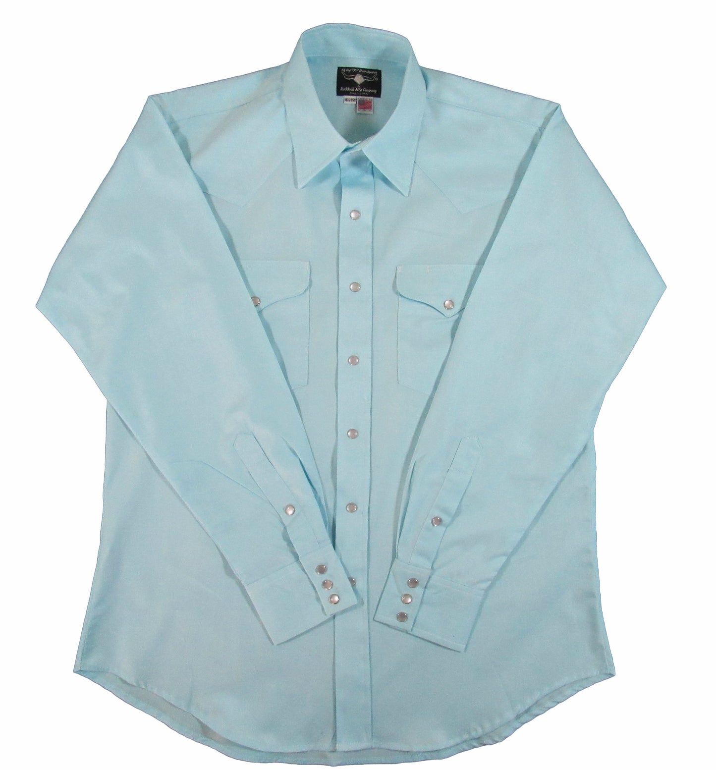 Flying R Ranchwear - Primo Pinpoint Oxford - Mint Green - Long Sleeve