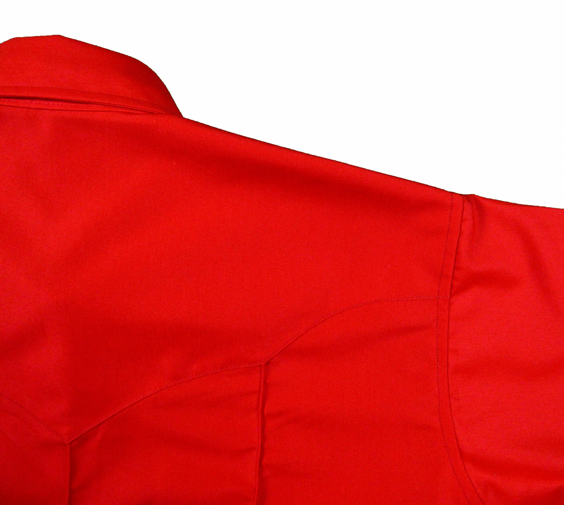 Solid Red Rancher Crease Shirt Made in USA Ruddock Shirts Big and Tall Flying R Ranchwear